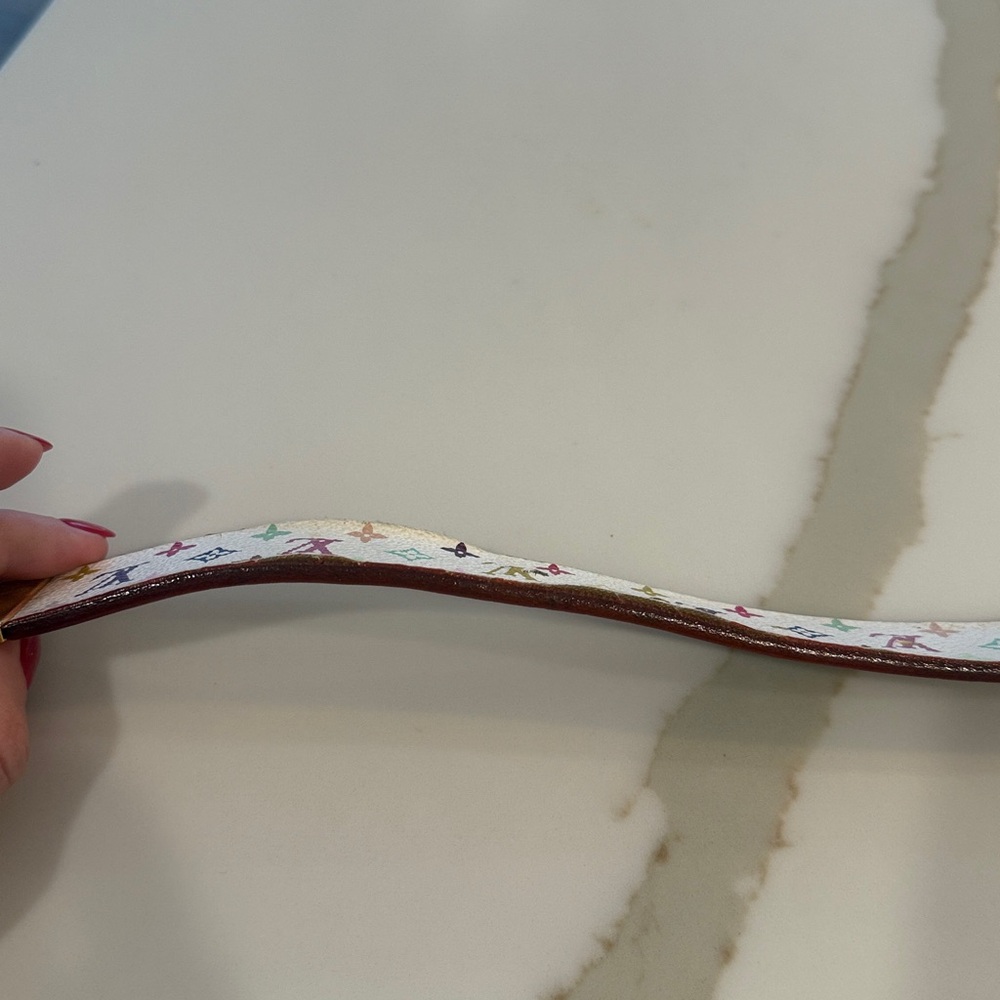 Louis Vuitton white multicolored belt - Picture 7 of 8